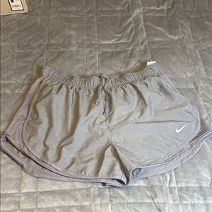 Nike Women's Light Gray Athletic Shorts